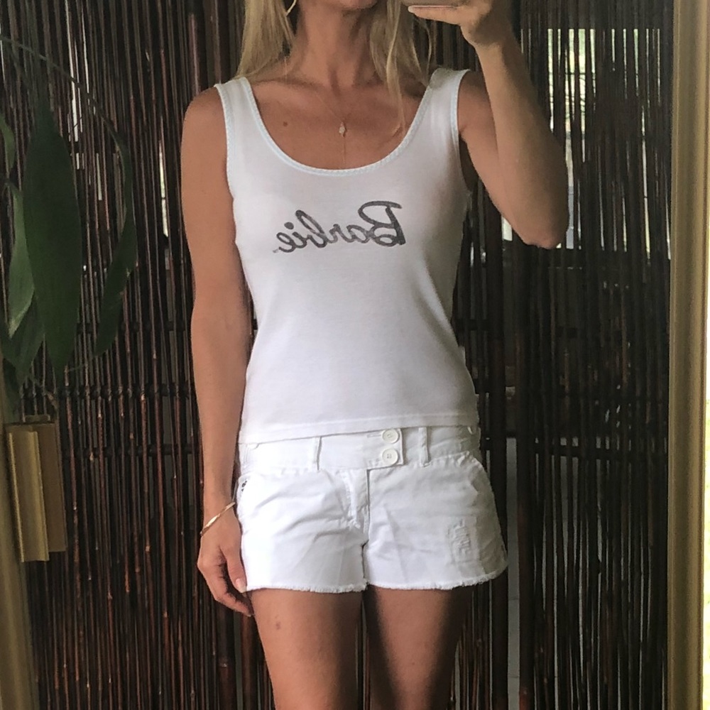 🌸Vintage white Barbie tank top🌸